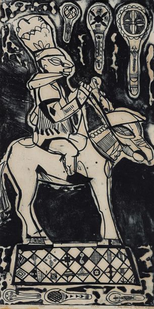 DAVID DALE (1947) 
Warrior
Eau-forte signée...