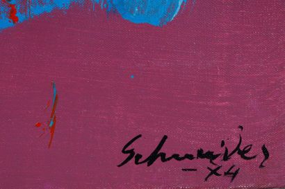 Gérard SCHNEIDER (1896-1986)
Op. 52K, 1974
Acrylique...