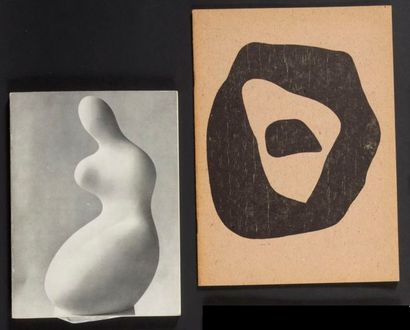 Jean ARP (1886-1966). 2 catalogues d'expositions...