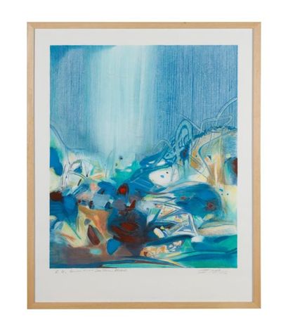 CHU Teh-Chun (1920-2014)
Sans titre, 1986.
Lithographie,...