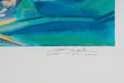 CHU Teh-Chun (1920-2014)
Sans titre, 1986.
Lithographie,...