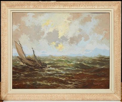 Léon ZEYTLINE (1885-1962)
Soleil couchant...