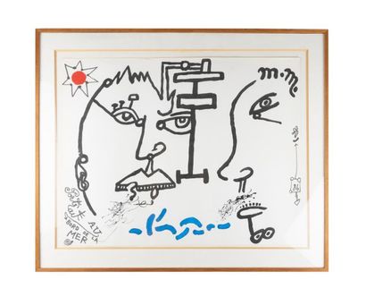 Michel MACRÉAU (1935-1995)
Portrait au bord...