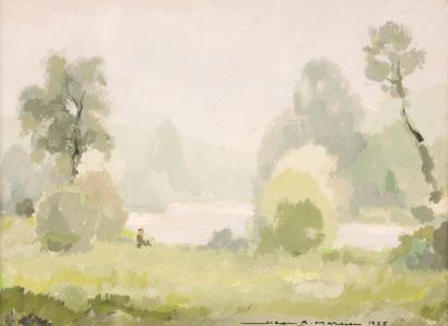 Jean Adrien MERCIER (1899-1995)
Paysage
Gouache....