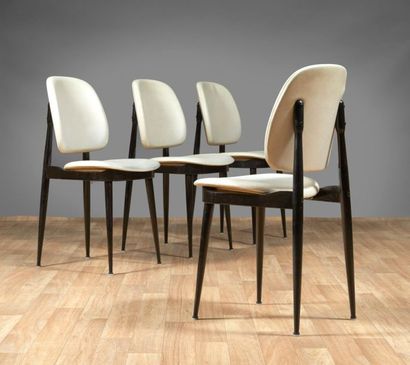 Pierre GUARICHE (1926-1995)
Suite de 4 chaises...