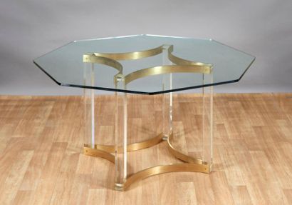 Alessandro ALBRIZZI (1934-1994) 
Table octogonale,...