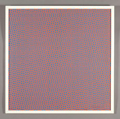 FRANÇOIS MORELLET
Quarante mille carrés (Rouge...