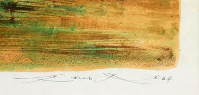 ZAO WOU-KI
Composition en vert, 1964, lithographie,...