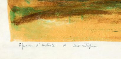 ZAO WOU-KI
Composition en vert, 1964, lithographie,...