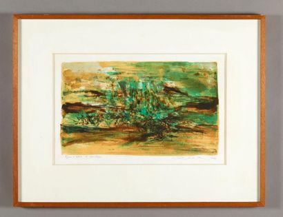 ZAO WOU-KI
Composition en vert, 1964, lithographie,...