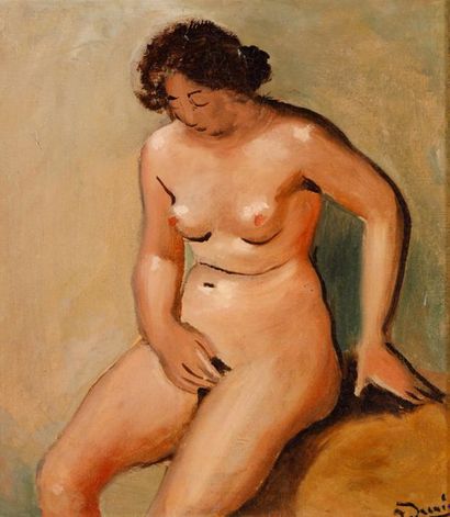 André DERAIN (1880-1954)
Nu assis, vers 1929
Huile...