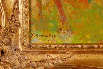 Jean COMMERE (1920-1986) 
Arbres en automne
Huile...