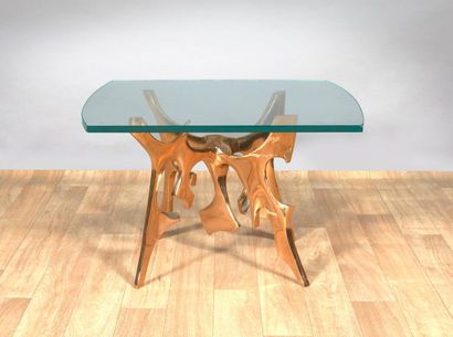 Fred BROUARD (1944-1999)
Table basse en bronze...