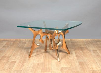 Fred BROUARD (1944-1999)
Table basse en bronze...