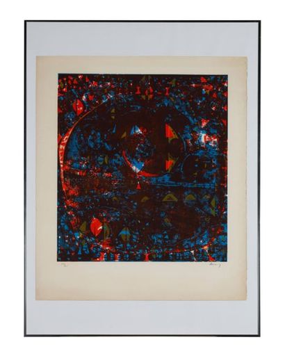 Joe DOWNING (1925-2007)
Sans titre.
Lithographie...