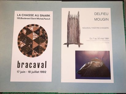 Lot de 59 affiches des années 1980-90 : Alechinsky,...