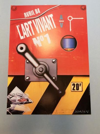 Lot de 59 affiches des années 1980-90 : Alechinsky,...