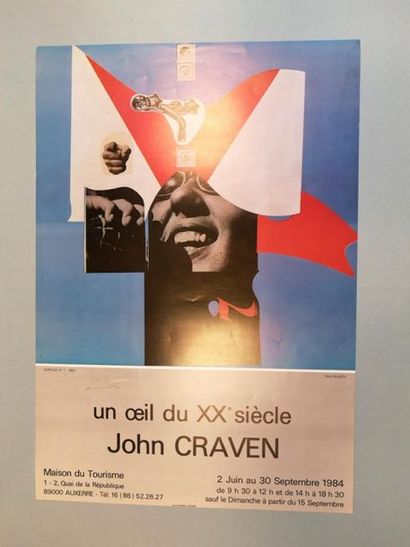 Lot de 59 affiches des années 1980-90 : Alechinsky,...