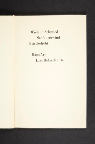 Jean ARP (1886-1966), Wieland Schmied. Seefahrerwind...