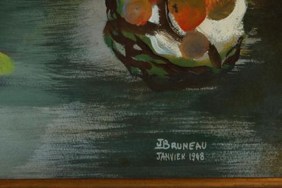 Jean BRUNEAU (1921-2001). Pierrot à l'as...