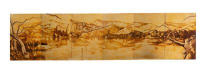 Michel MOREAU (1940)
Lac de montagne, 1978
Peinture...