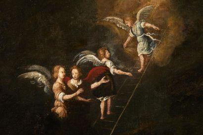 Ecole italienne du XVIIème siècle. 
Le songe...