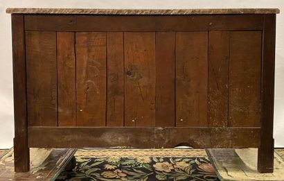 Buffet large en acajou massif et placage...