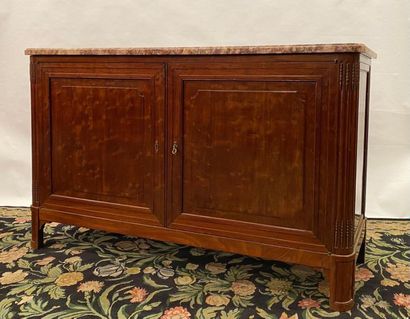 Buffet large en acajou massif et placage...