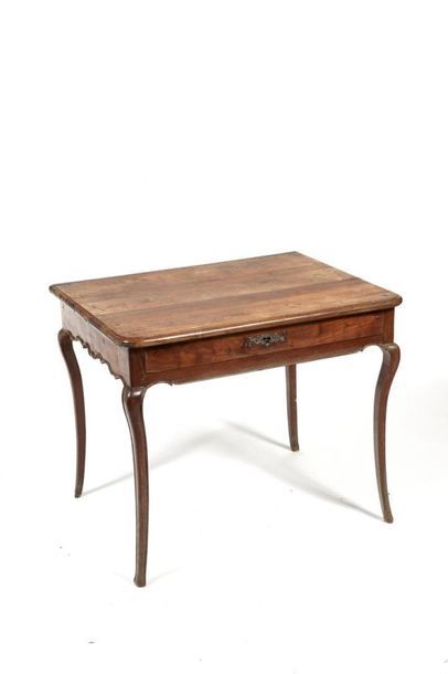 Petite table rectangulaire en bois naturel,...