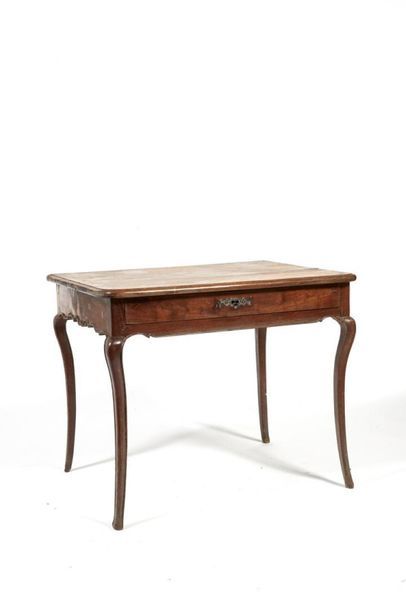 Petite table rectangulaire en bois naturel,...