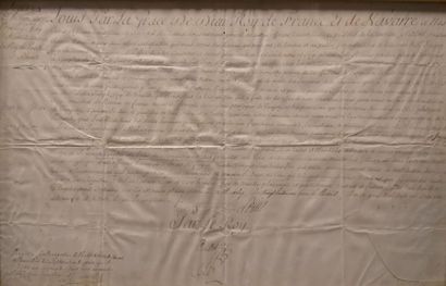 LOUIS XIV. Lettres d'honneur accordées au...