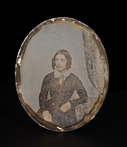 Anonyme, années 1840
Portrait de femme, très...