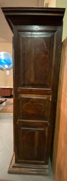 Armoire en noyer mouluré, marqueterie, bois...