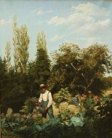 Victor GUILLEMIN (1831-1906)
Deux jardiniers...