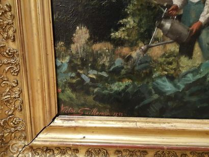 Victor GUILLEMIN (1831-1906)
Deux jardiniers...