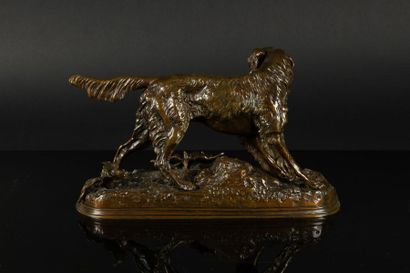 Jules MOIGNIEZ (1835-1894)
Setter
Bronze...
