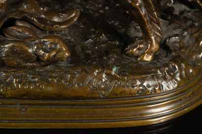 Jules MOIGNIEZ (1835-1894)
Setter
Bronze...