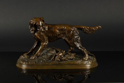 Jules MOIGNIEZ (1835-1894)
Setter
Bronze...
