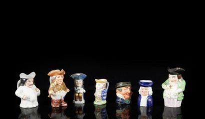 Angleterre
Sept pichets anthropomorphes dit...
