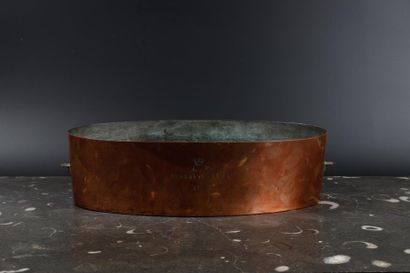 Pièce de cuisine ovale en cuivre (intérieur...