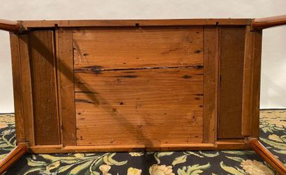 Table de tric-trac en acajou et placage de...