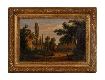 Jeanne-Elisabeth CHAUDET (1767-1832) 
Paysage...