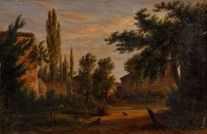 Jeanne-Elisabeth CHAUDET (1767-1832) 
Paysage...