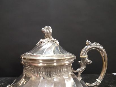 Service à thé et café en argent, modèle balustre...
