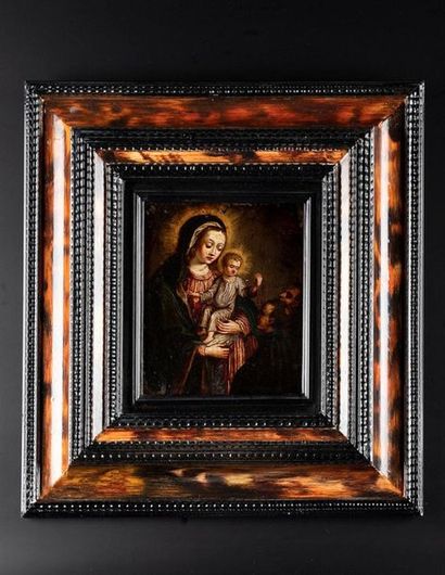 Ecole anversoise vers 1630
Vierge à l'Enfant
Huile...