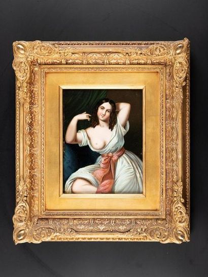 Ecole italienne du XIXème siècle
Jeune fille...