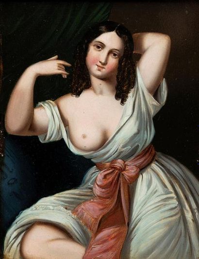 Ecole italienne du XIXème siècle
Jeune fille...