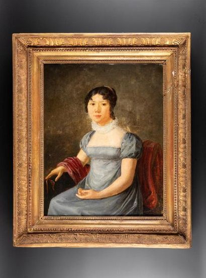 Ecole française vers 1820, suiveur d'Ingres
Jeune...
