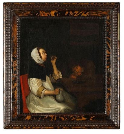 Ecole hollandaise du XVIIIème siècle
Femme...