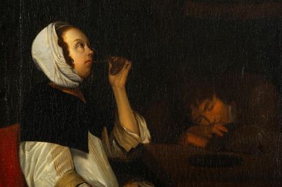 Ecole hollandaise du XVIIIème siècle
Femme...